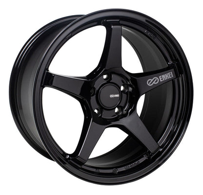 (set of 4) Enkei TS-5 Gloss Black | 18x8.5" +40mm | 5x108mm Wheels