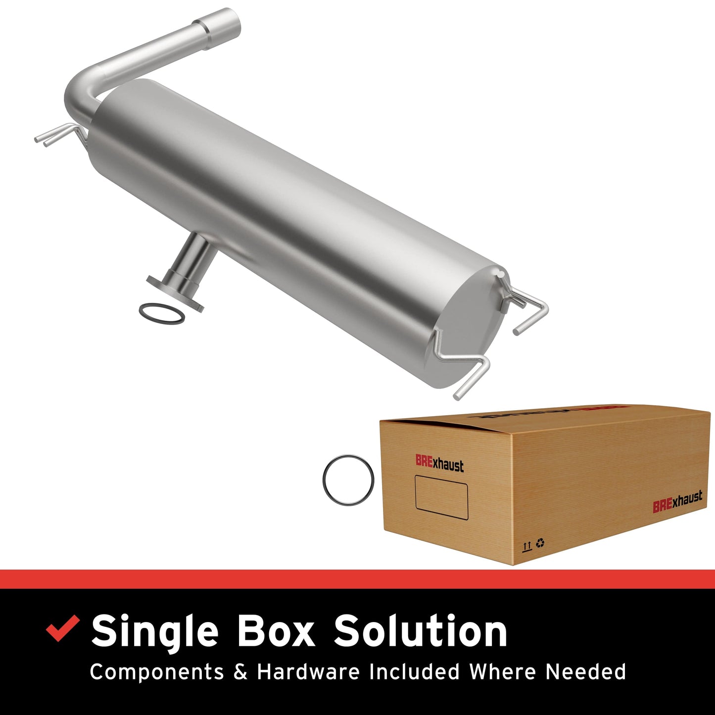 BRExhaust 2001-2005 Toyota RAV4 Direct-Fit Replacement Exhaust System