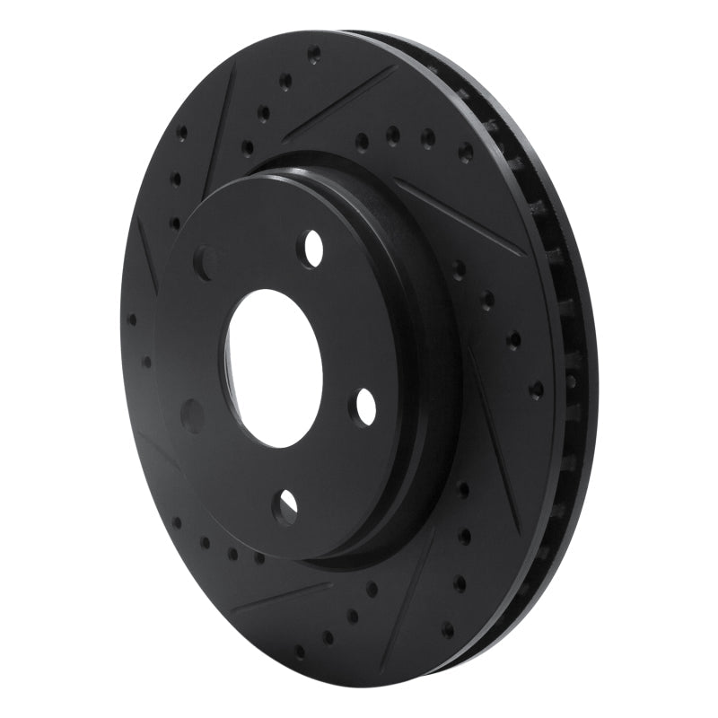 DFC Front Left D&S Black Brake Rotor (FRONT): Jeep Wrangler (07-18)