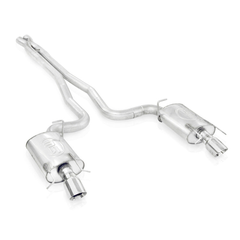 Stainless Works 3in Catback System X-Pipe Chambered Mufflers 4in Tips | Cadillac CTS-V Wagon (09-15) (CTSV9WGCBHDR)