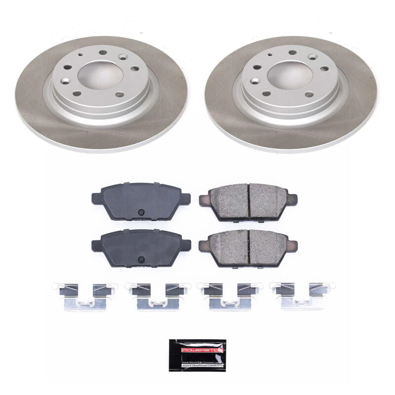 PowerStop 06-11 Mercury Milan Rear Semi-Coated Rotor Kit (SC2450)