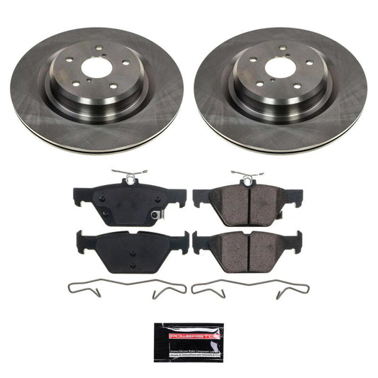PowerStop 19-20 Subaru Ascent Rear Semi-Coated Rotor Kit (SC8493)