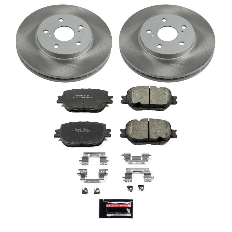 PowerStop 14-15 Lexus IS250 Front Semi-Coated Rotor Kit (SC6990)