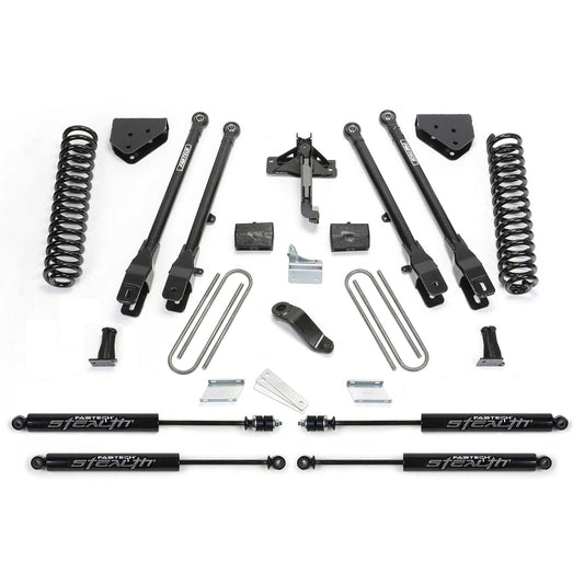 Fabtech 6" 4-Link System w/ Coils & Stealth | Ford F250 4WD (08-16) (K2120M)