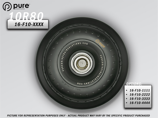 Pure Drivetrain 16-F10-1111 10R80/10R100 Billet Torque Converter Small Blower 5.0 V8