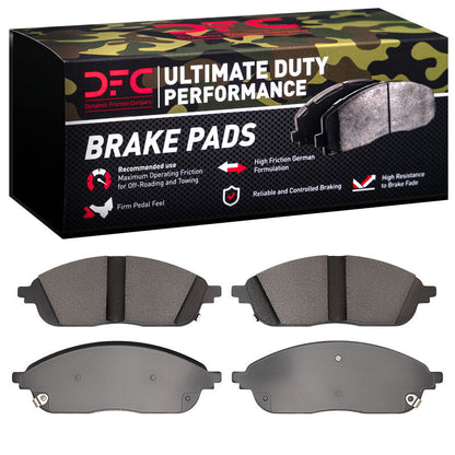 DFC Ultimate Duty Perf Brake Pads (F&R): Jeep Grand Cherokee (21-25)