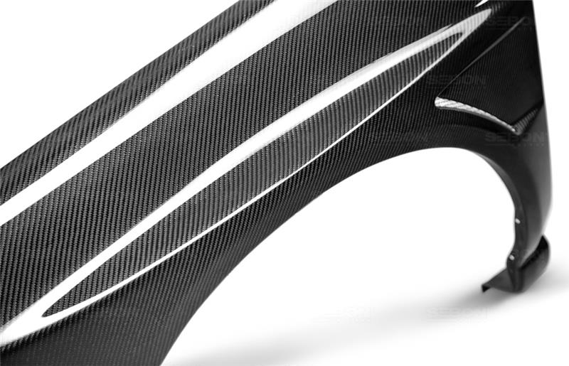 Seibon 10mm Wider Carbon Fiber Fenders | Subaru WRX/STi (06-07 Sedan) (FF0607SBIMP)