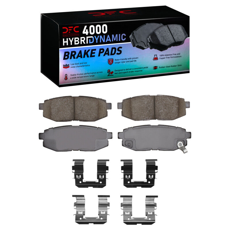DFC 06-25 FR-S/BRZ/86 Rear HybriDynamic Brake Pads w/HW | Subaru/Scion/Toyota (03-26) (4000-1124-01)