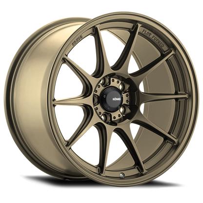 (set of 4) Konig Dekagram Gloss Bronze | 17x8" +40mm | 5x114.3mm Wheel