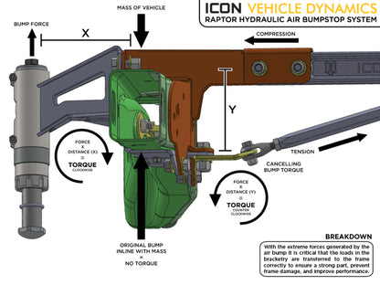 ICON 95120 for 10-14 Ford Raptor Rear Hyd Bump Stop Kit