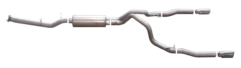 Gibson 2.25in Dual Split Exhaust | Chevrolet Silverado 2500 HD (07-10) (65631)