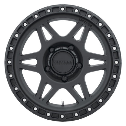(set of 4) Method MR312 Matte Black | 17x8.5" +0mm | 5x5in Wheel