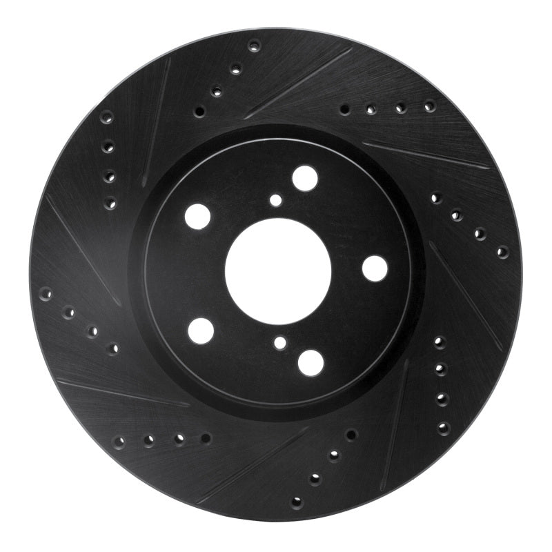 DFC D&S Black Brake Rotor (RIGHT FRONT): Dodge Charger 2021-23