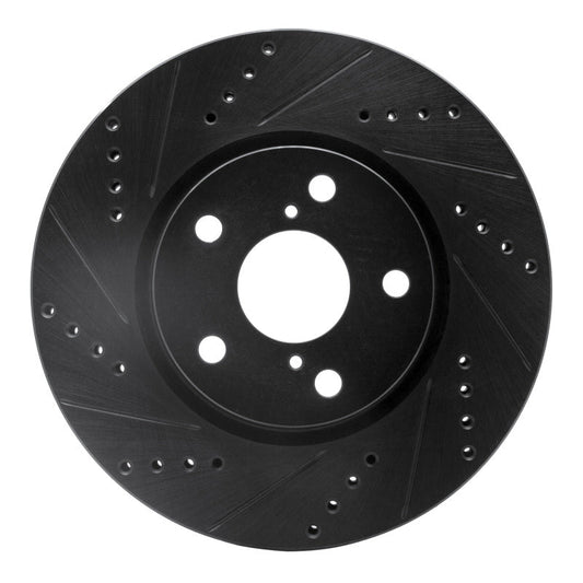 DFC D&S Black Brake Rotor (RIGHT FRONT): Dodge Charger 2021-23