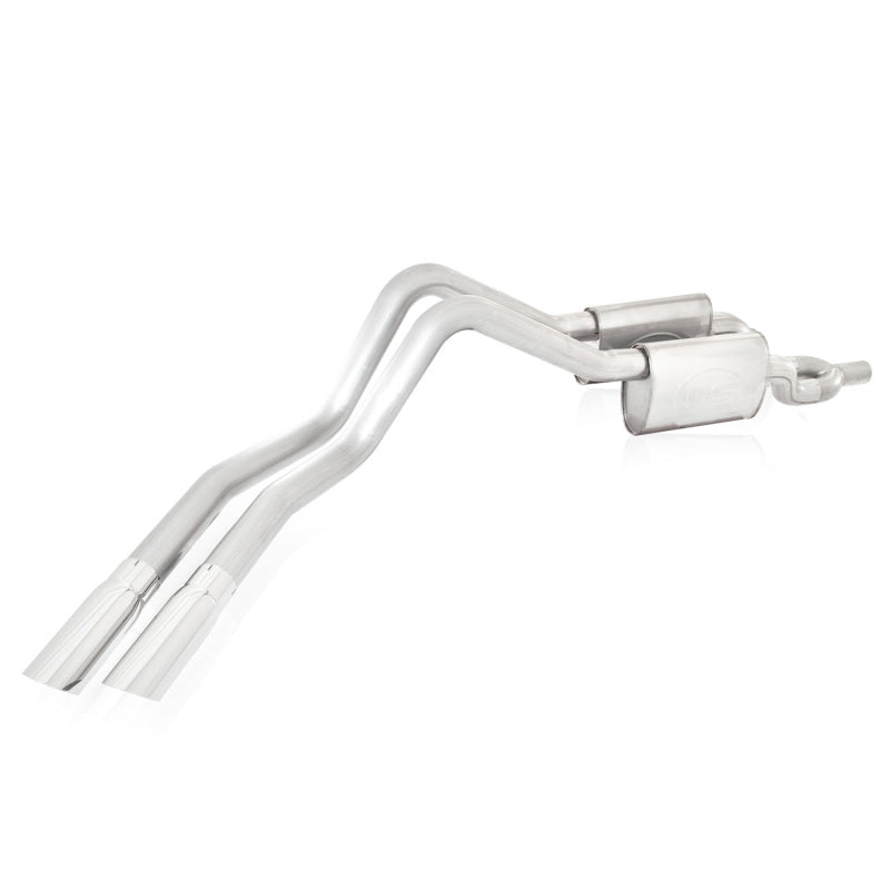 Stainless Works 3in Y-Pipe Chambered Mufflers Exit Behind Passenger Rear Tire | Ford Raptor (10-14) (FTR10CBCY)