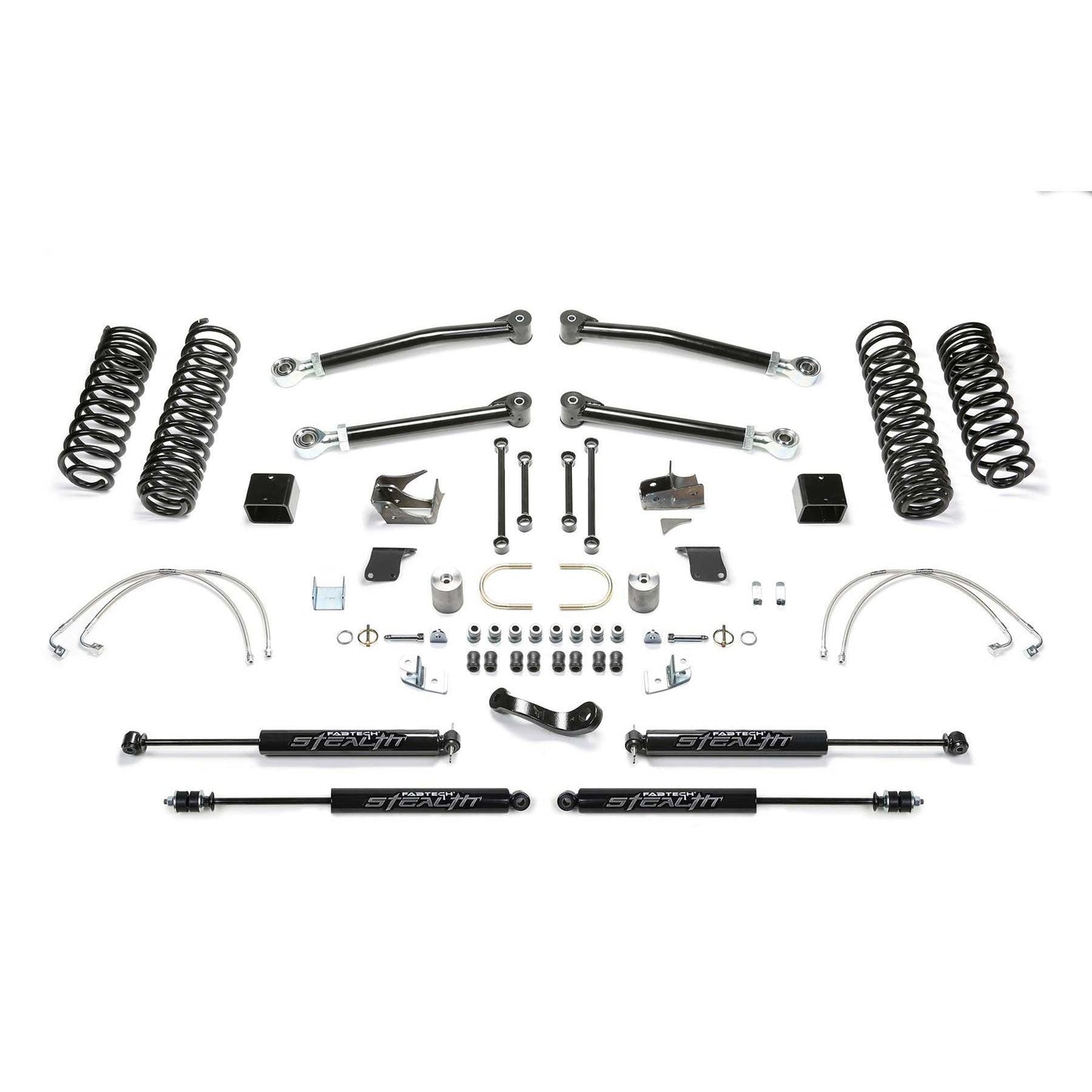 Fabtech 5" Trail LT w/ Stealth Suspension Lift Kit | Jeep JK 2-Door (07-18) (K4068M)