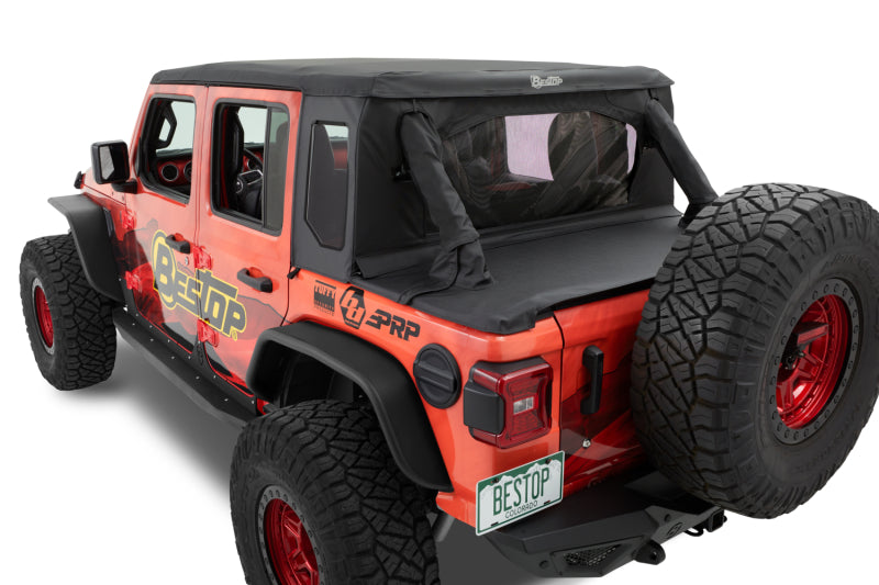 Bestop 80100-35 TrekTop HalfTop Accessory Black Diamond for 18-23 Jeep JL 4DR