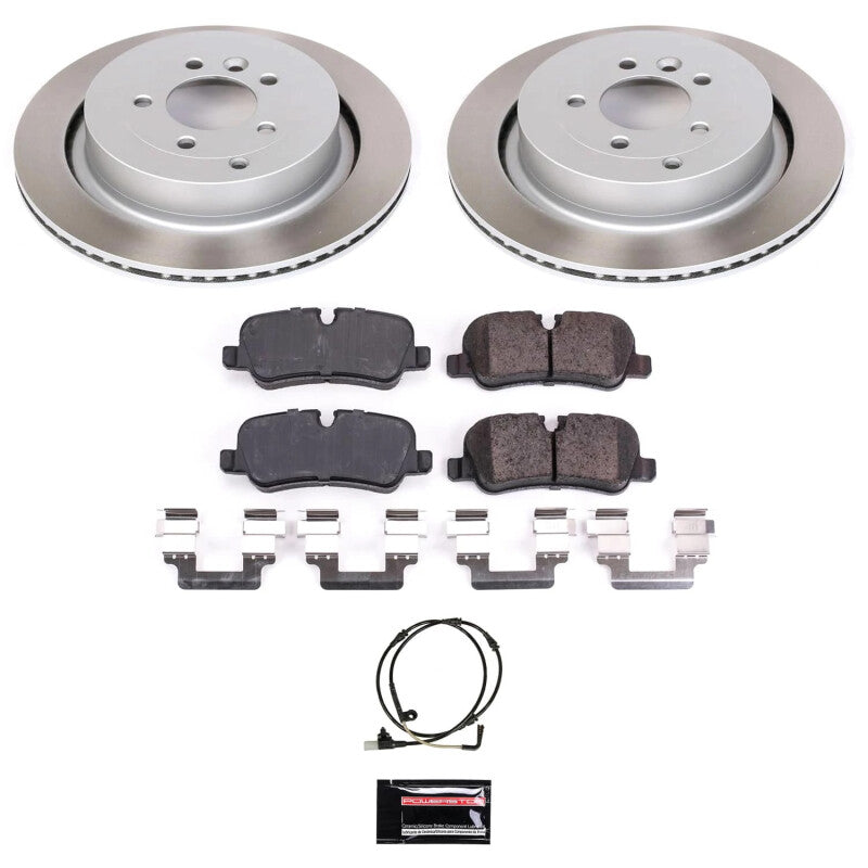 PowerStop Rear Semi-Coated Rotor Kit | 2006–2013 Land Rover Range Rover Sport (SC6564)