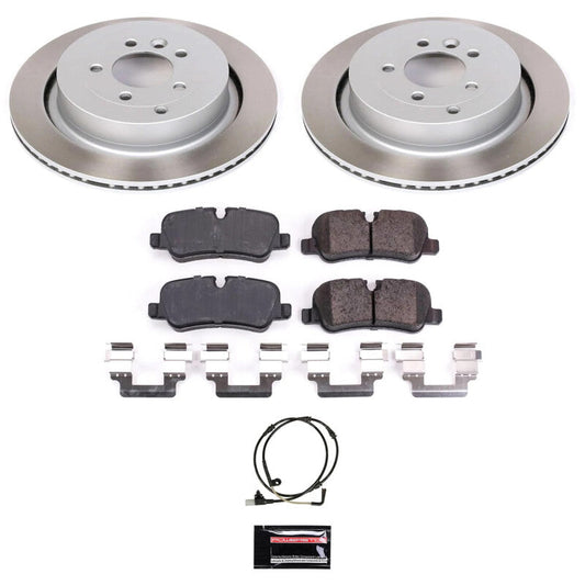 PowerStop Rear Semi-Coated Rotor Kit | 2006–2013 Land Rover Range Rover Sport (SC6564)
