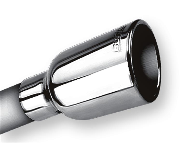 Borla 2.25in SS Round Rolled Angle-Cut Embossed Tip | Universal (20236) (SPF20236)
