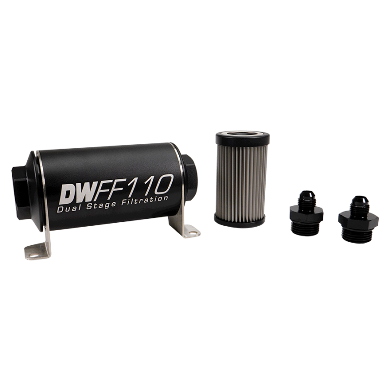 Deatschwerks Universal 40 Micron 110mm Fuel Filter Kit (8-03-110-040K-10/-38/-516/-6/-8)