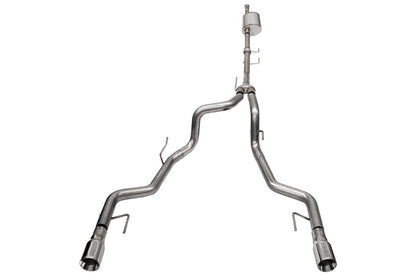 CORSA Sport / 3.0 in Cat-Back 4.0 in Single Tips | Ford F-150 Tremor (145.4 WB) (21185BLK)