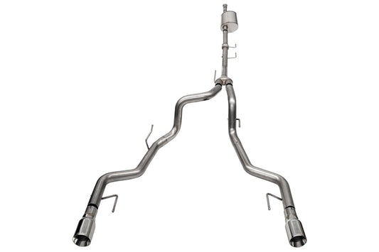 CORSA Sport / 3.0 in Cat-Back 4.0 in Single Tips | Ford F-150 Tremor (145.4 WB) (21185BLK)