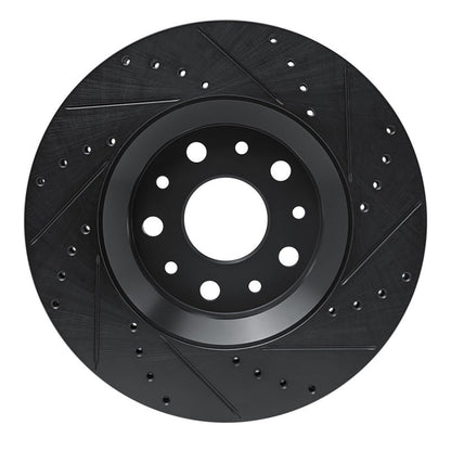 DFC D&S Black Brake Rotor (FRONT LEFT): Jeep Wrangler (18-25)