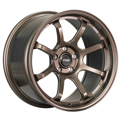 (set of 4) Konig F6SX Race Bronze | 18x10.5" +25mm | 5x120mm Wheel