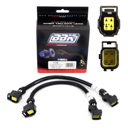 BBK 05-20 Dodge 4 Pin Square Style O2 Sensor Wire Harness Extensions 12 (pair)