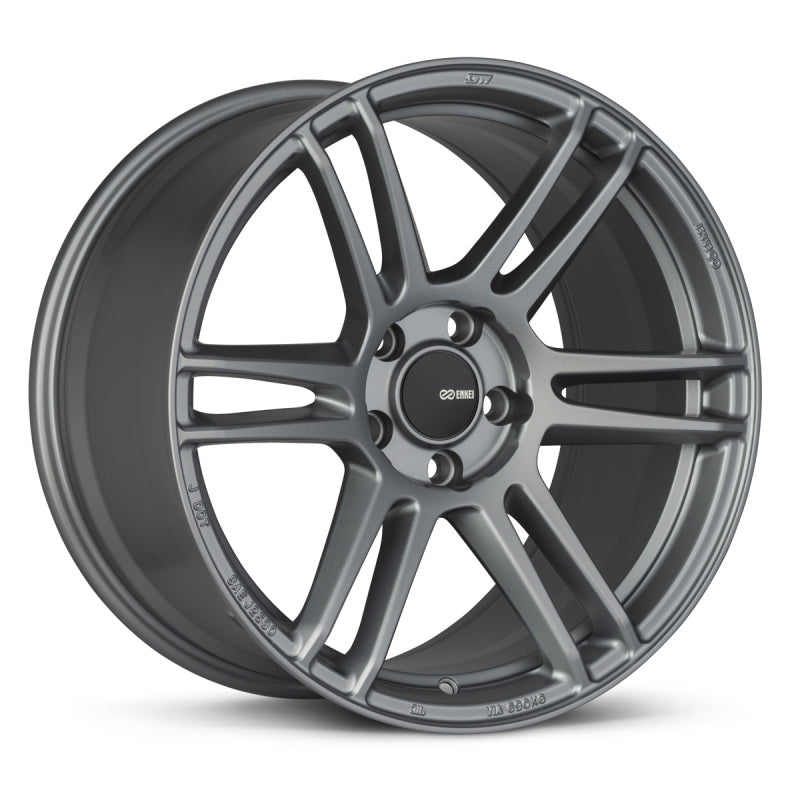 (set of 4) Enkei TSR-6 Titanium Gray | 18x8.5" +38mm | 5x114.3mm Wheels