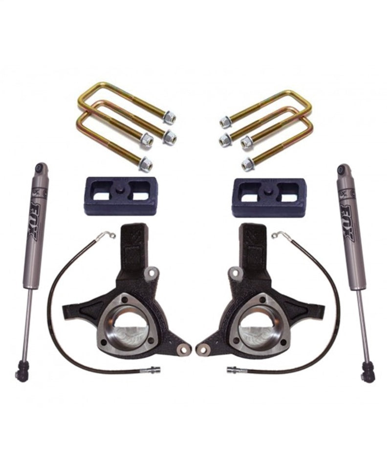 MaxTrac K881343f 4.5" Lift Kit w/ FOX Shocks for 07-16 Silverado/Sierra 1500 2WD