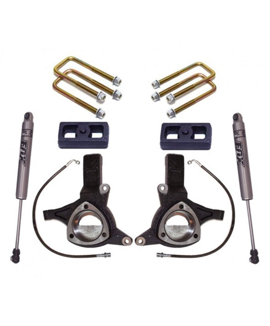 MaxTrac K881343f 4.5" Lift Kit w/ FOX Shocks for 07-16 Silverado/Sierra 1500 2WD