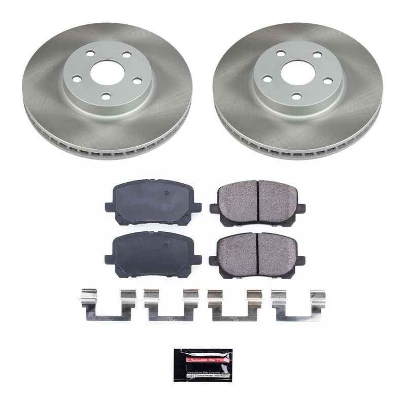 PowerStop 03-08 Toyota Matrix Front Semi-Coated Rotor Kit (SC2316)
