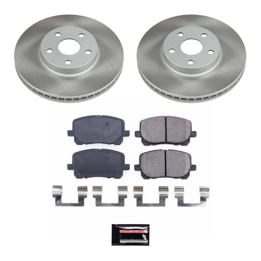 PowerStop 03-08 Toyota Matrix Front Semi-Coated Rotor Kit (SC2316)