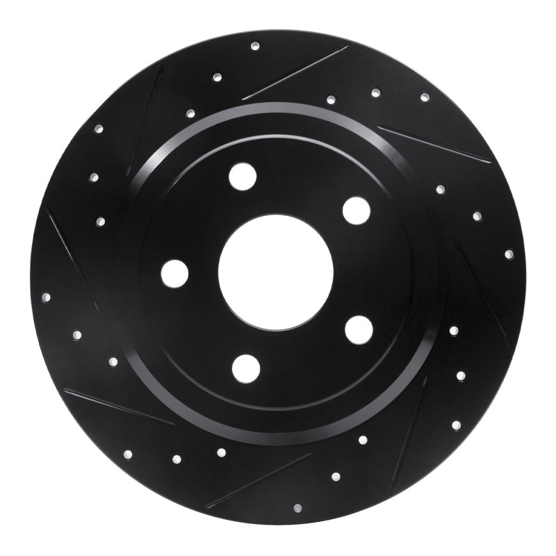 DFC Rear Left D&S Black Brake Rotor: Dodge Durango (11-22)
