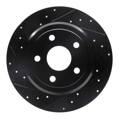 DFC Rear Left D&S Black Brake Rotor: Dodge Durango (11-22)
