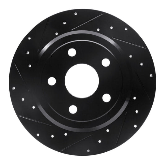 DFC Rear Left D&S Black Brake Rotor: Dodge Durango (11-22)