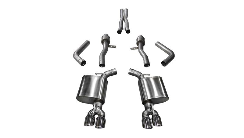 CORSA 3.5in Dual Rear Exit Sport Exhaust | Dodge Challenger Hellcat (15-23) (14987BLK)