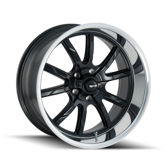 Ridler Wheels 650 Matte Black Polished | 18x8" +0mm | 5x127mm Wheel