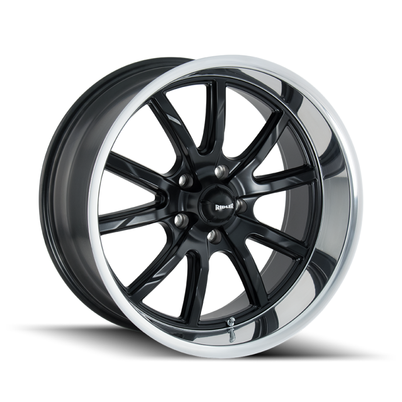 (set of 4) Ridler Wheels 650 Matte Black Polished | 17x7" +0mm | 5x120.65mm Wheels