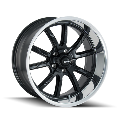 (set of 4) Ridler Wheels 650 Matte Black Polished | 17x7" +0mm | 5x120.65mm Wheels