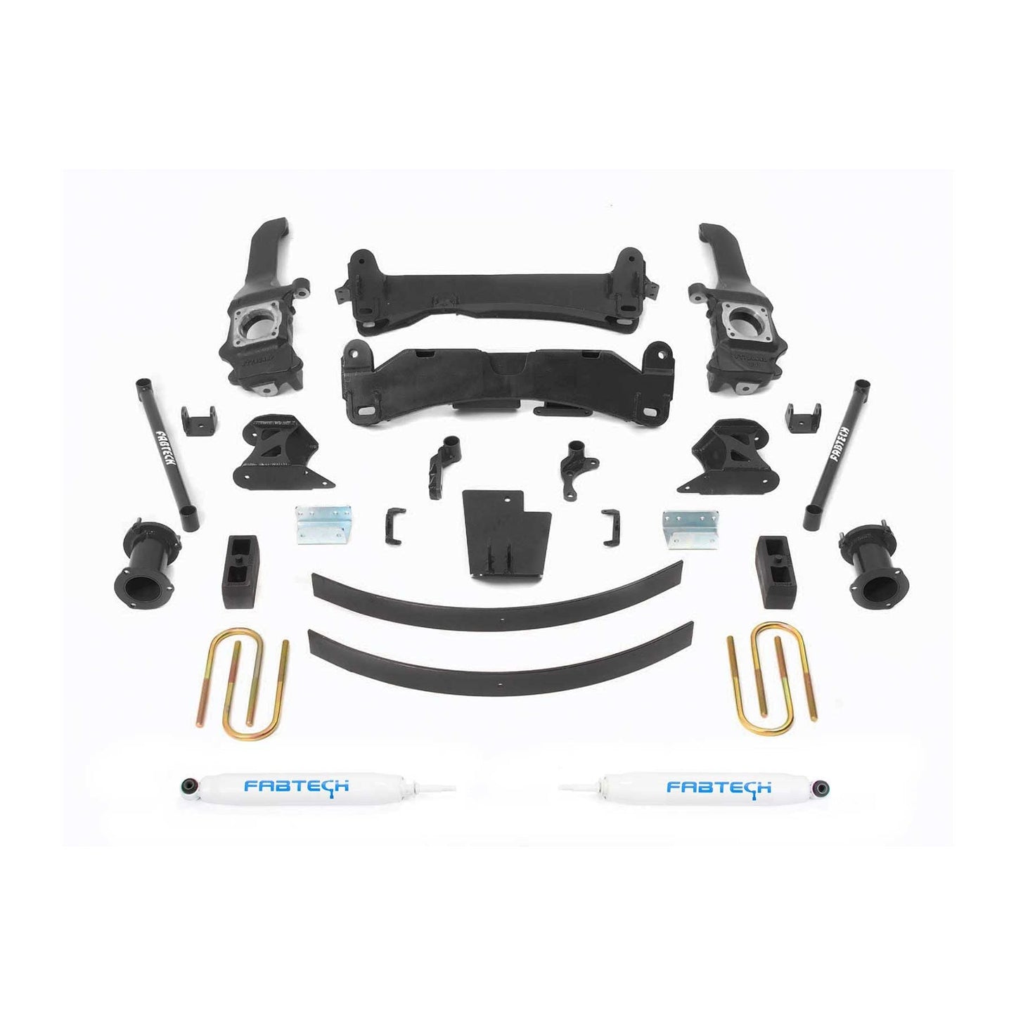 Fabtech 6in Basic Suspension System w/ Performance Shocks | Toyota Tacoma 4WD/2WD 6 Lug Models (05-14) (K7019)