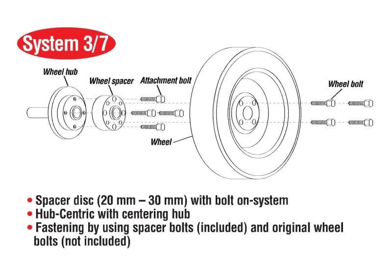 Eibach Pro-Spacer System 20mm Spacer - 2015 Ford Mustang Ecoboost / V6 / GT