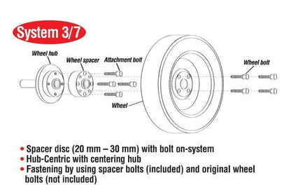 Eibach Pro-Spacer System 25mm Spacer - 2015 Ford Mustang Ecoboost / V6 / GT