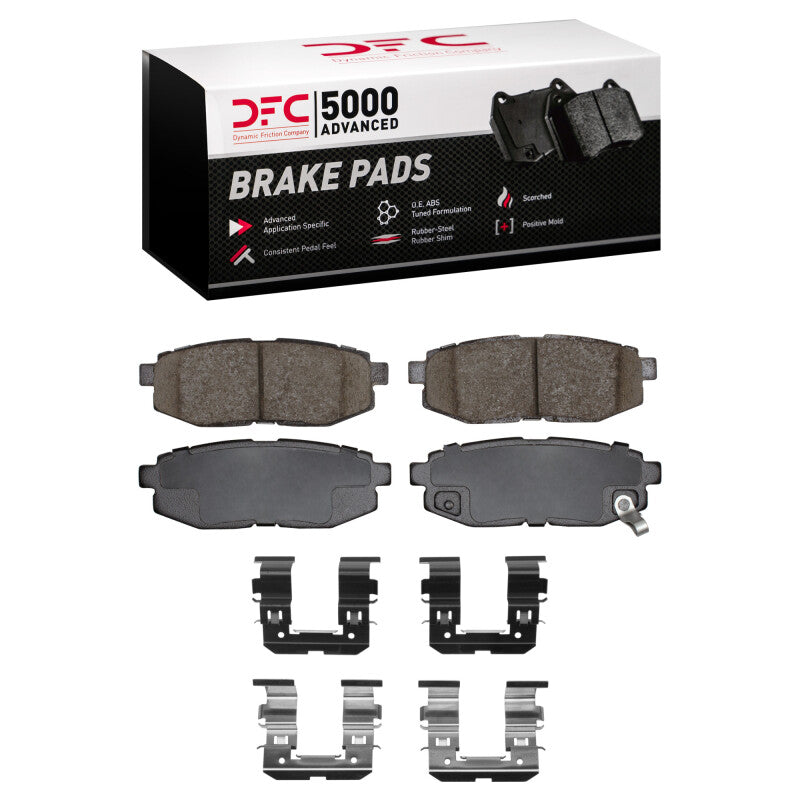 DFC 06-25 Subaru FR-S Rear 5000 Ceramic Brake Pads & Hardware (1551-1124-01)
