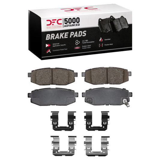 DFC 06-25 Subaru FR-S Rear 5000 Ceramic Brake Pads & Hardware (1551-1124-01)