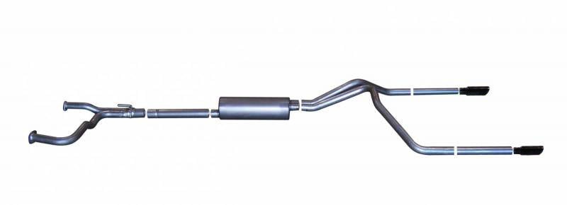 Gibson 2.5in Cat-Back Dual Split Exhaust | Nissan Titan LE (04-09) (68500B)