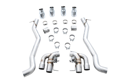 AWE Tuning AWE SwitchPath Axleback Exhaust for BMW F90 M5 - Chrome Silver Tips - 3025-42061