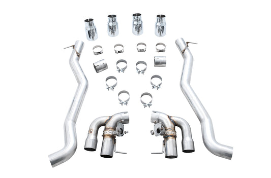 AWE Tuning AWE SwitchPath Axleback Exhaust for BMW F90 M5 - Chrome Silver Tips - 3025-42061